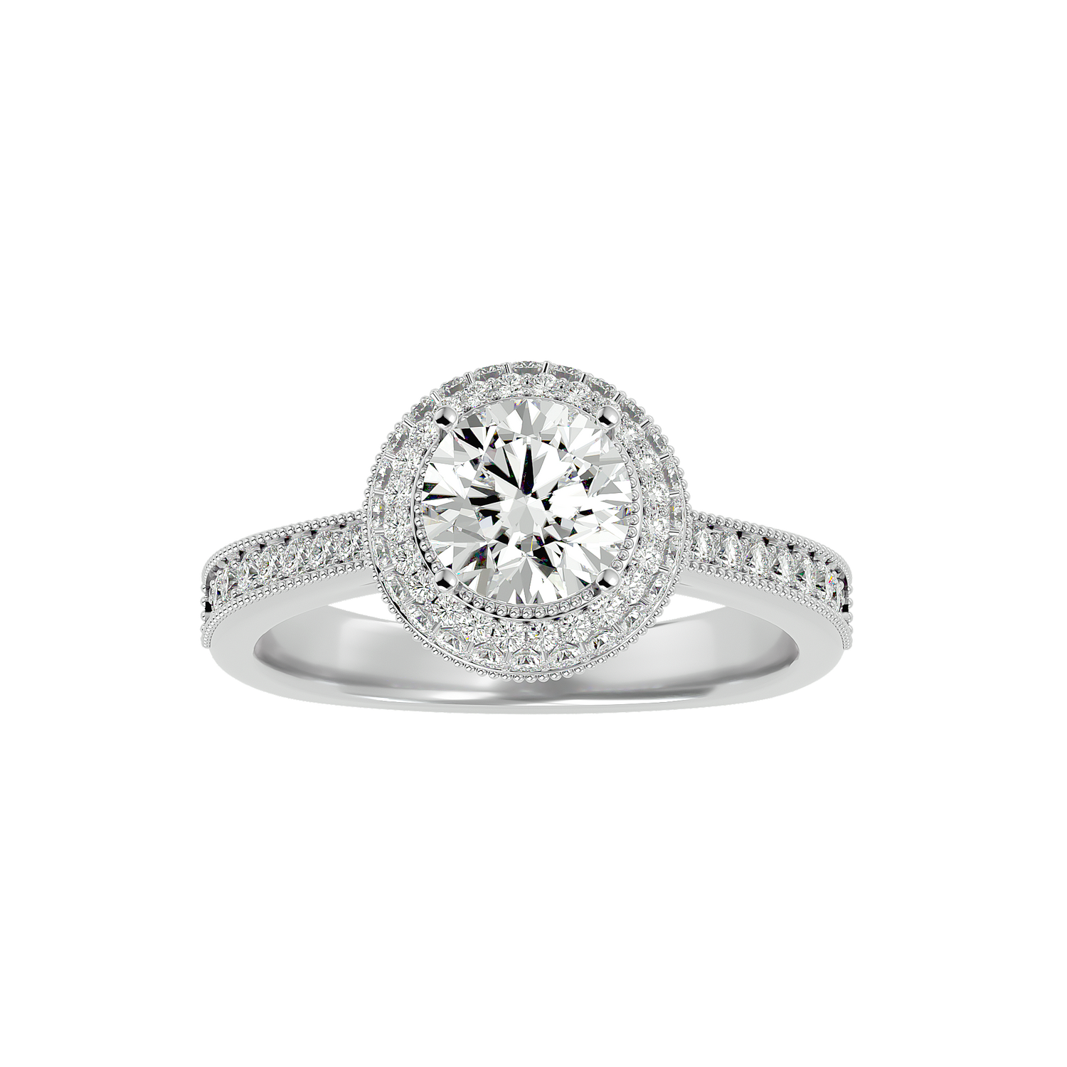 Rosa Halo Ring