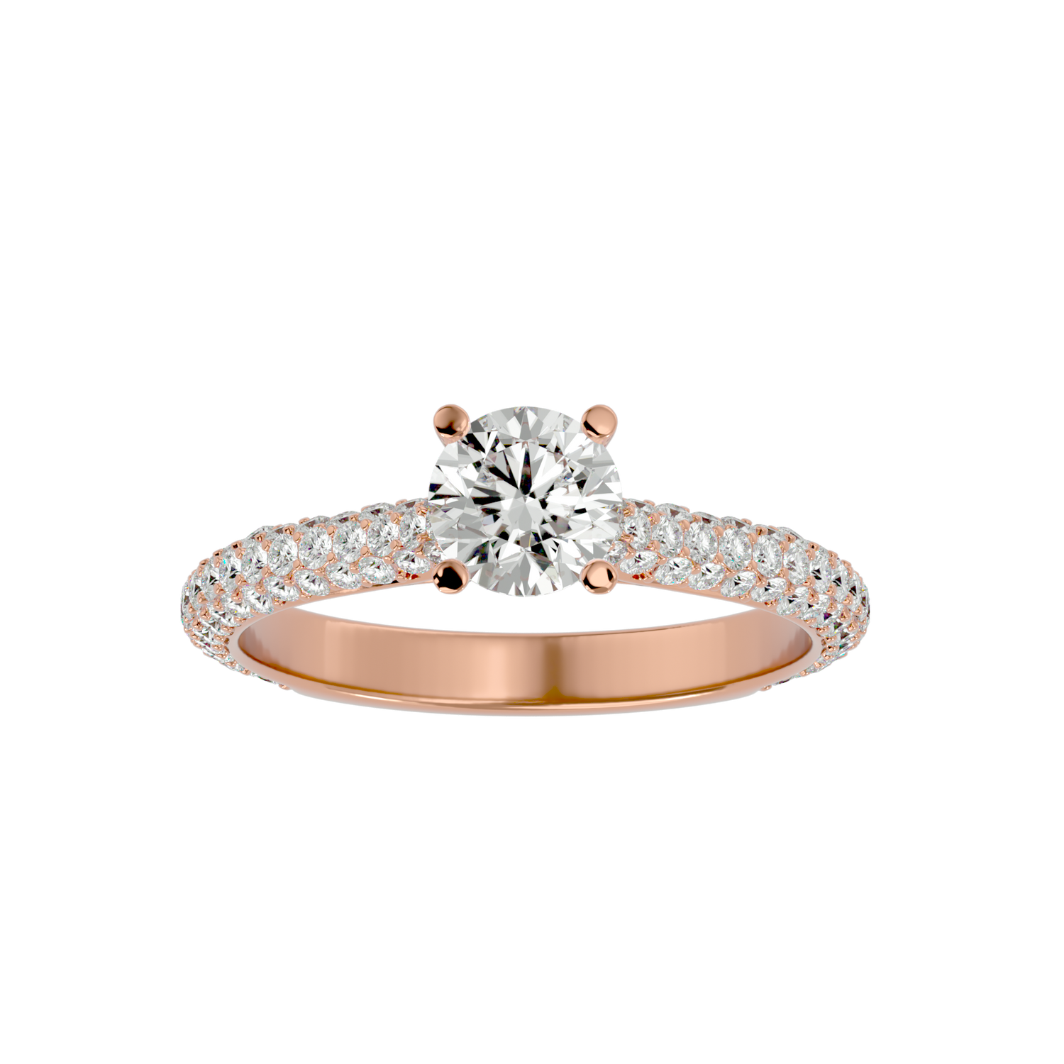 Lila Solitaire Ring