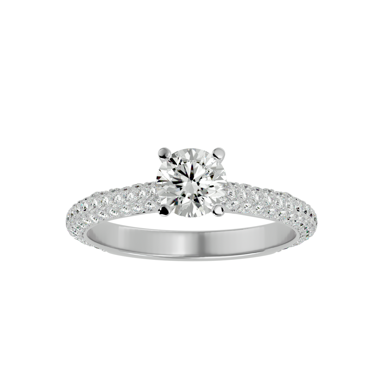 Lila Solitaire Ring