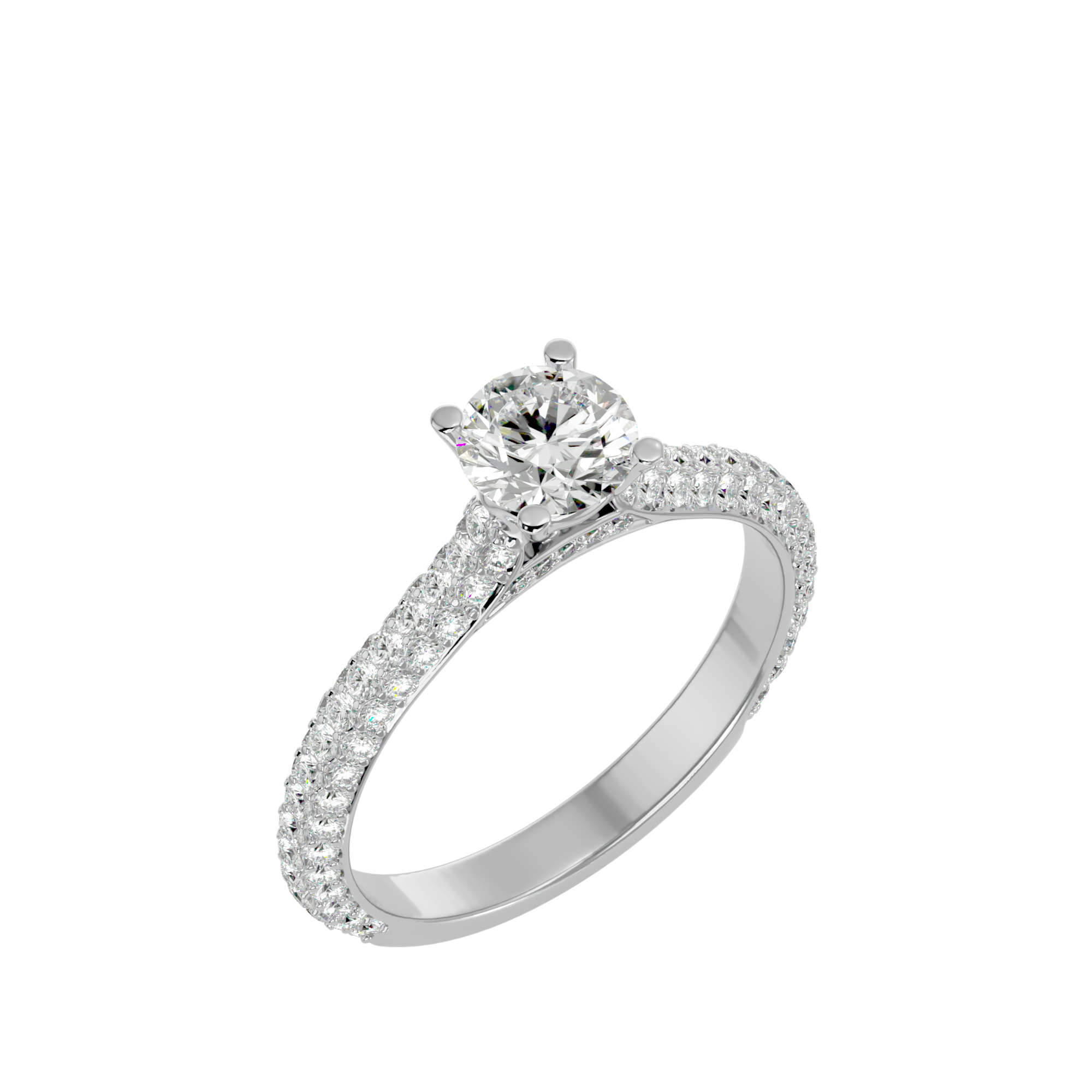 Lila Solitaire Ring