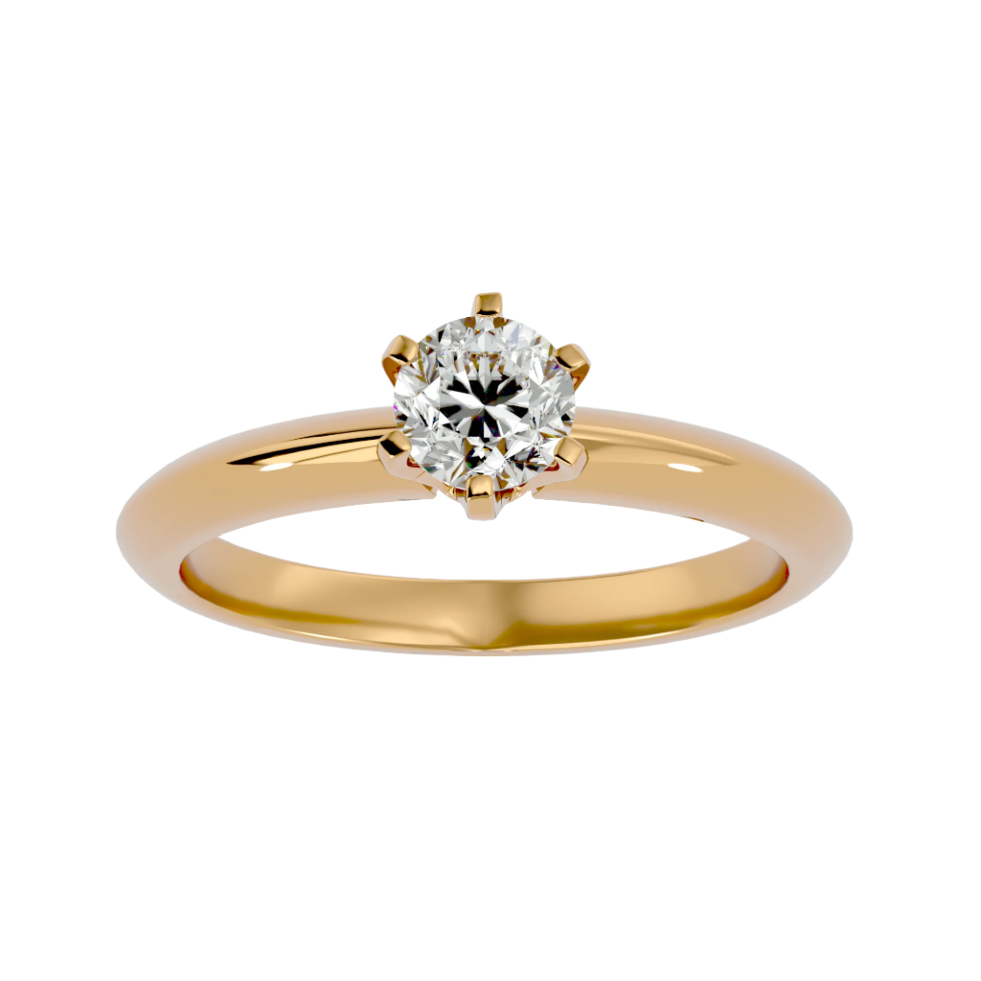 Elise Single Solitaire Ring