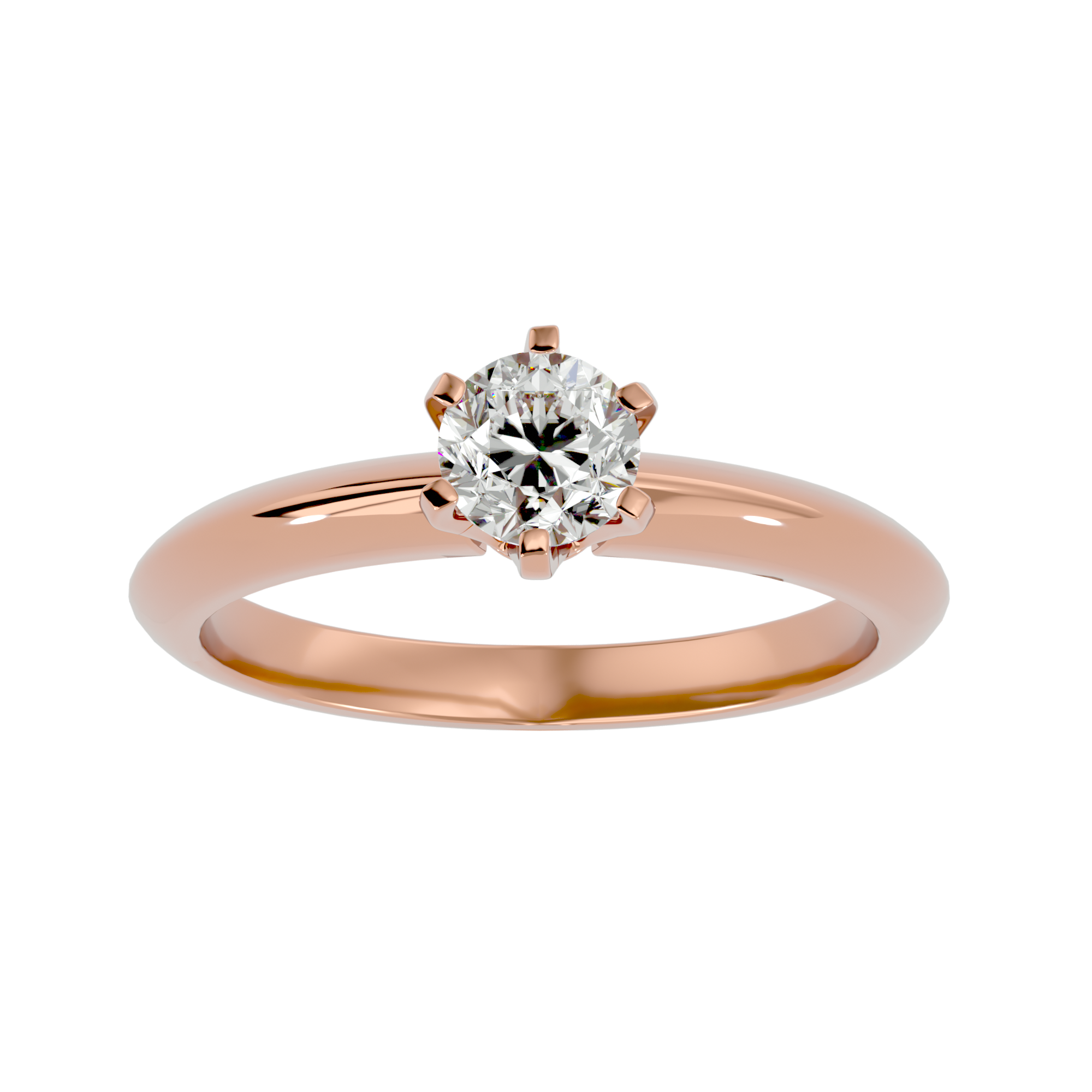 Elise Single Solitaire Ring
