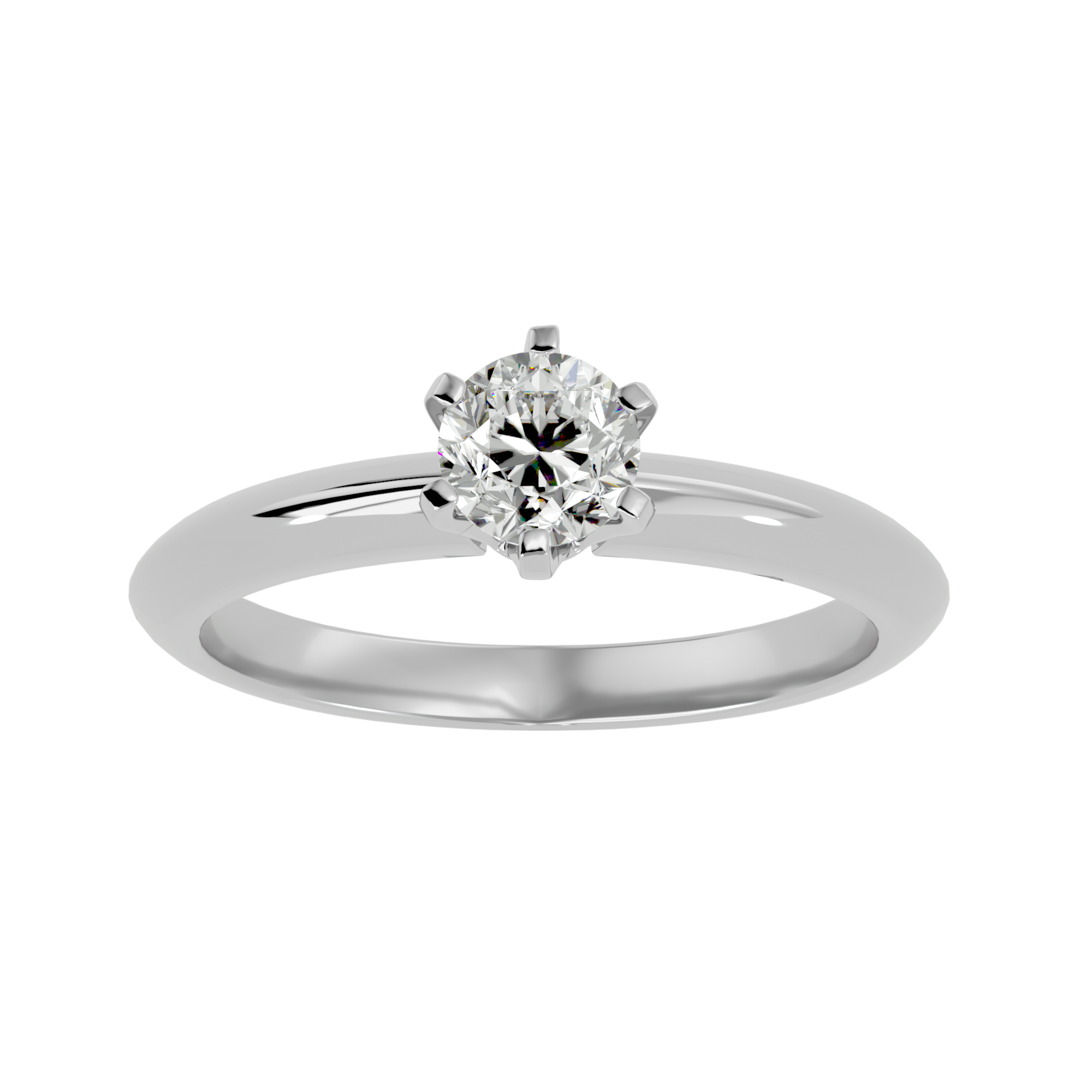 Elise Single Solitaire Ring