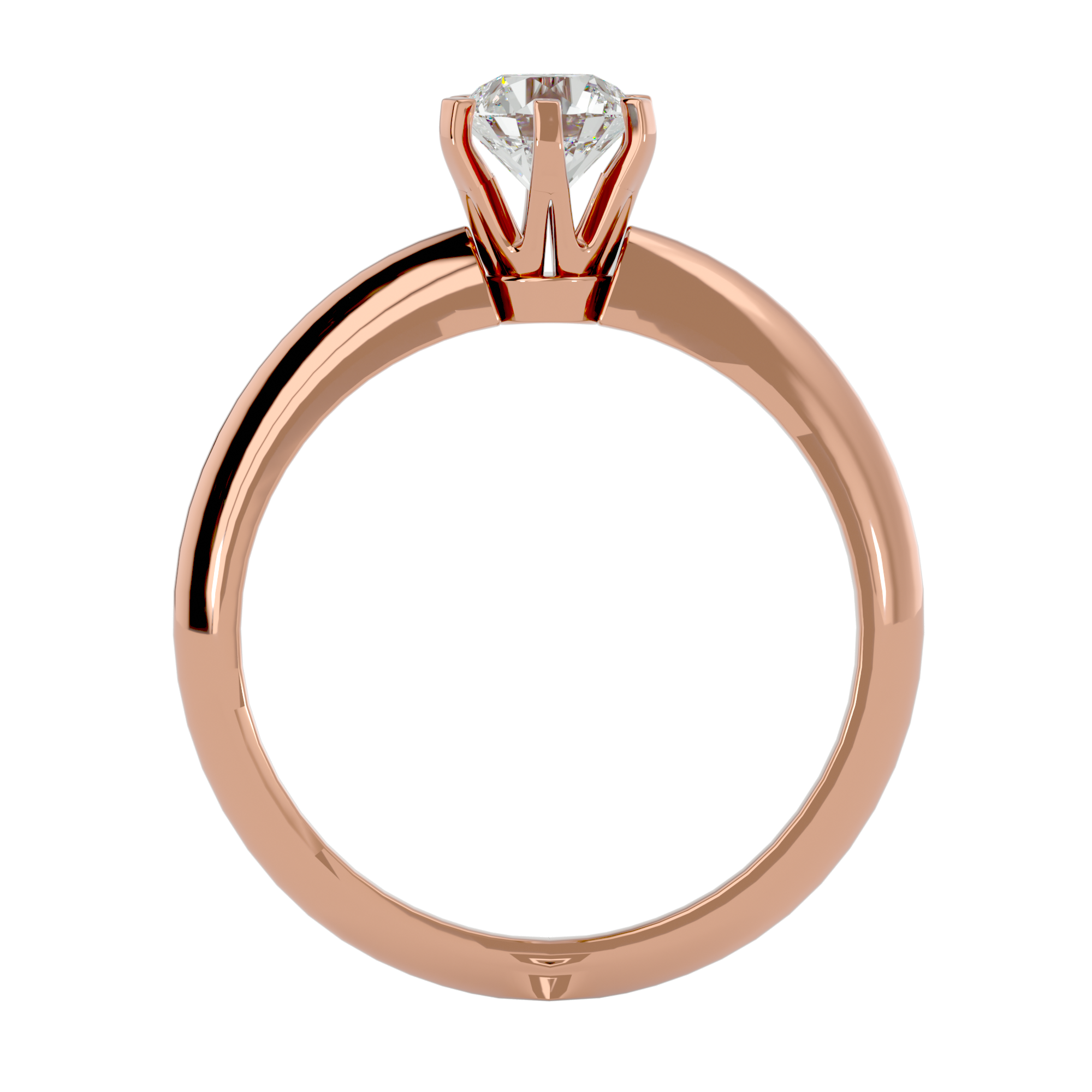 Elise Single Solitaire Ring
