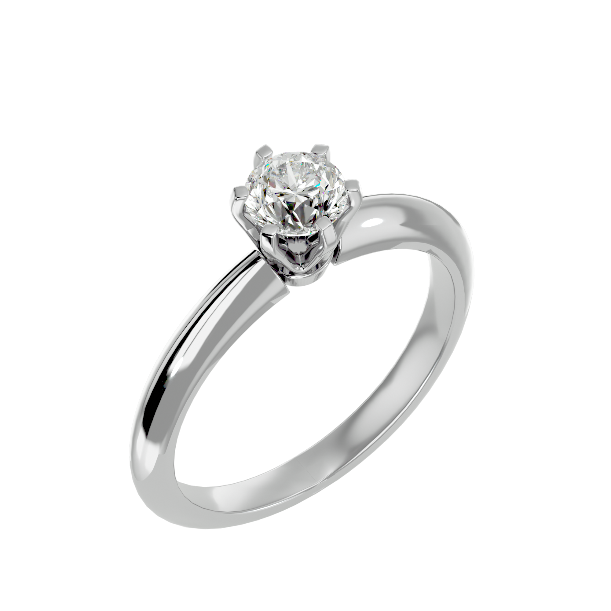 Elise Single Solitaire Ring