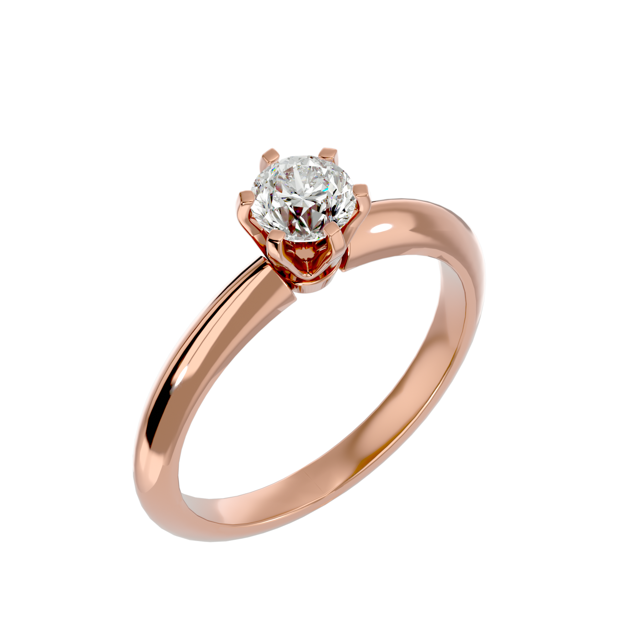 Elise Single Solitaire Ring