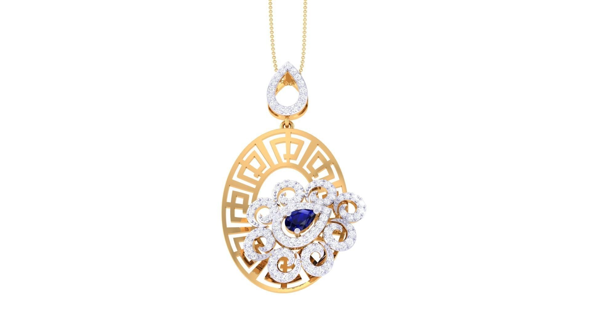 Emma Diamond Pendant Set
