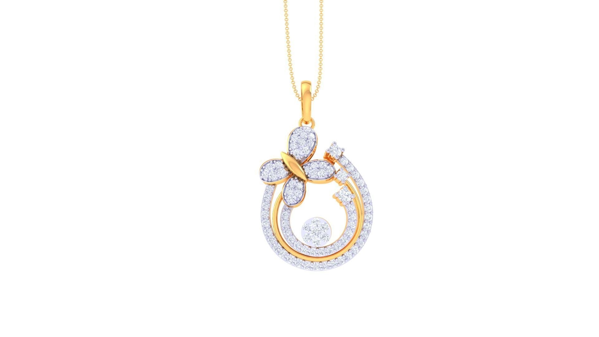 Violetta Diamond Pendant Set