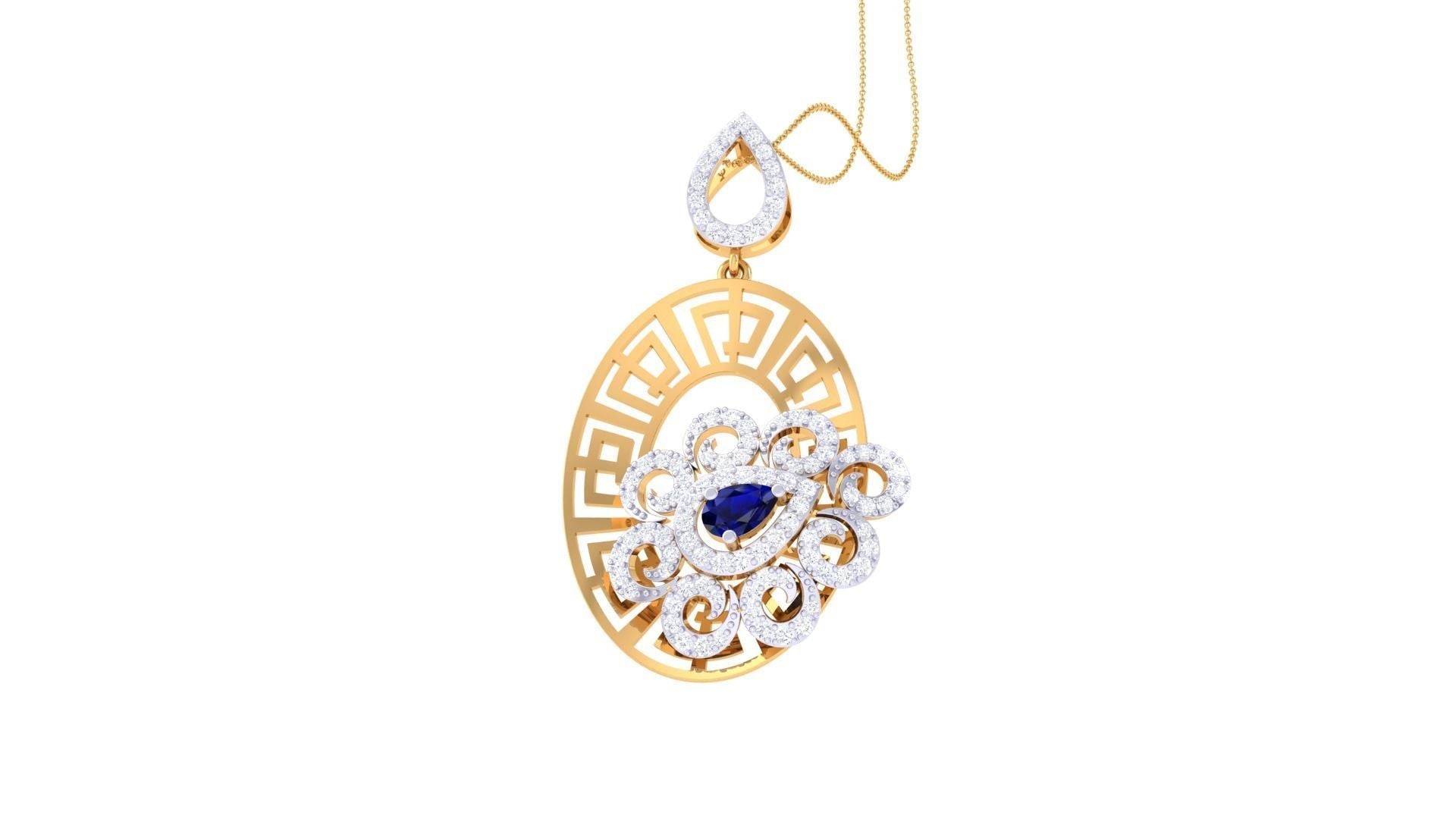 Emma Diamond Pendant Set