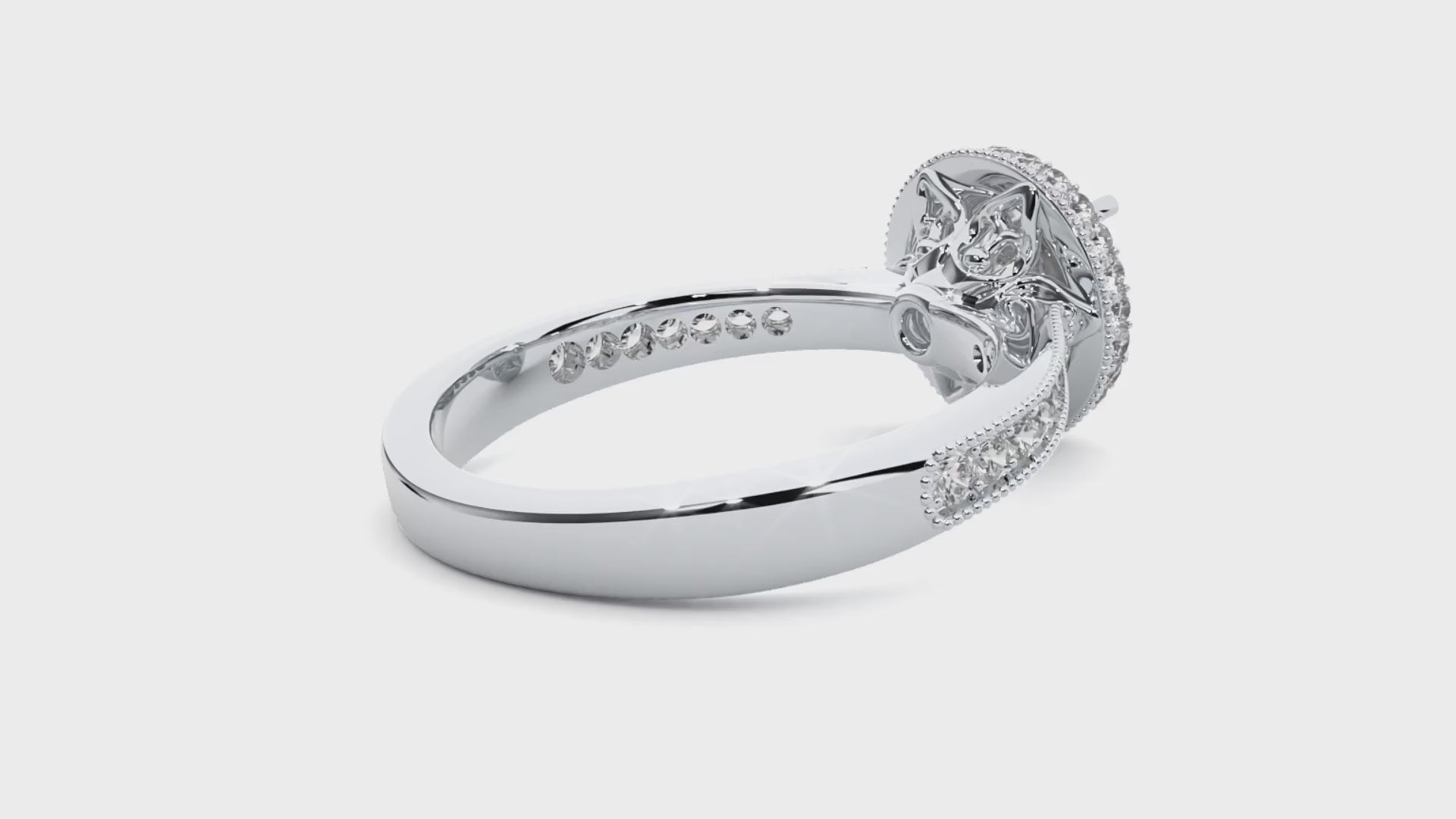 Rosa Halo Ring