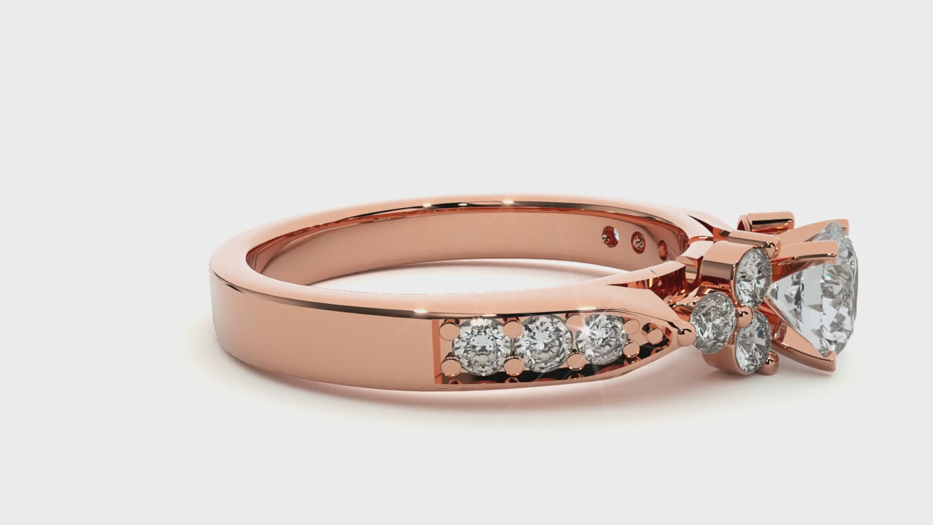Flora Solitaire Ring