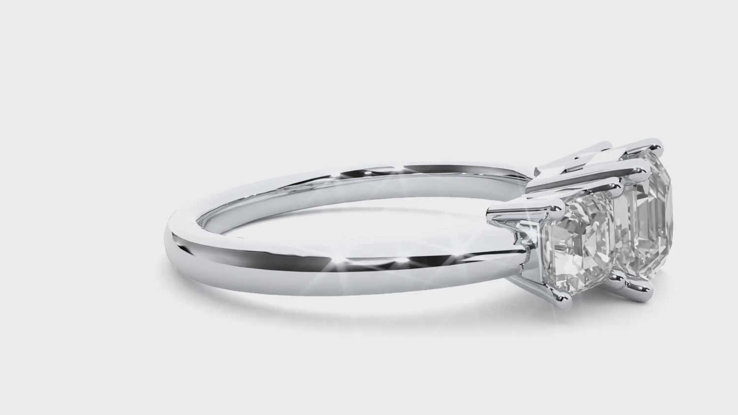 Vega Three Stone Ring
