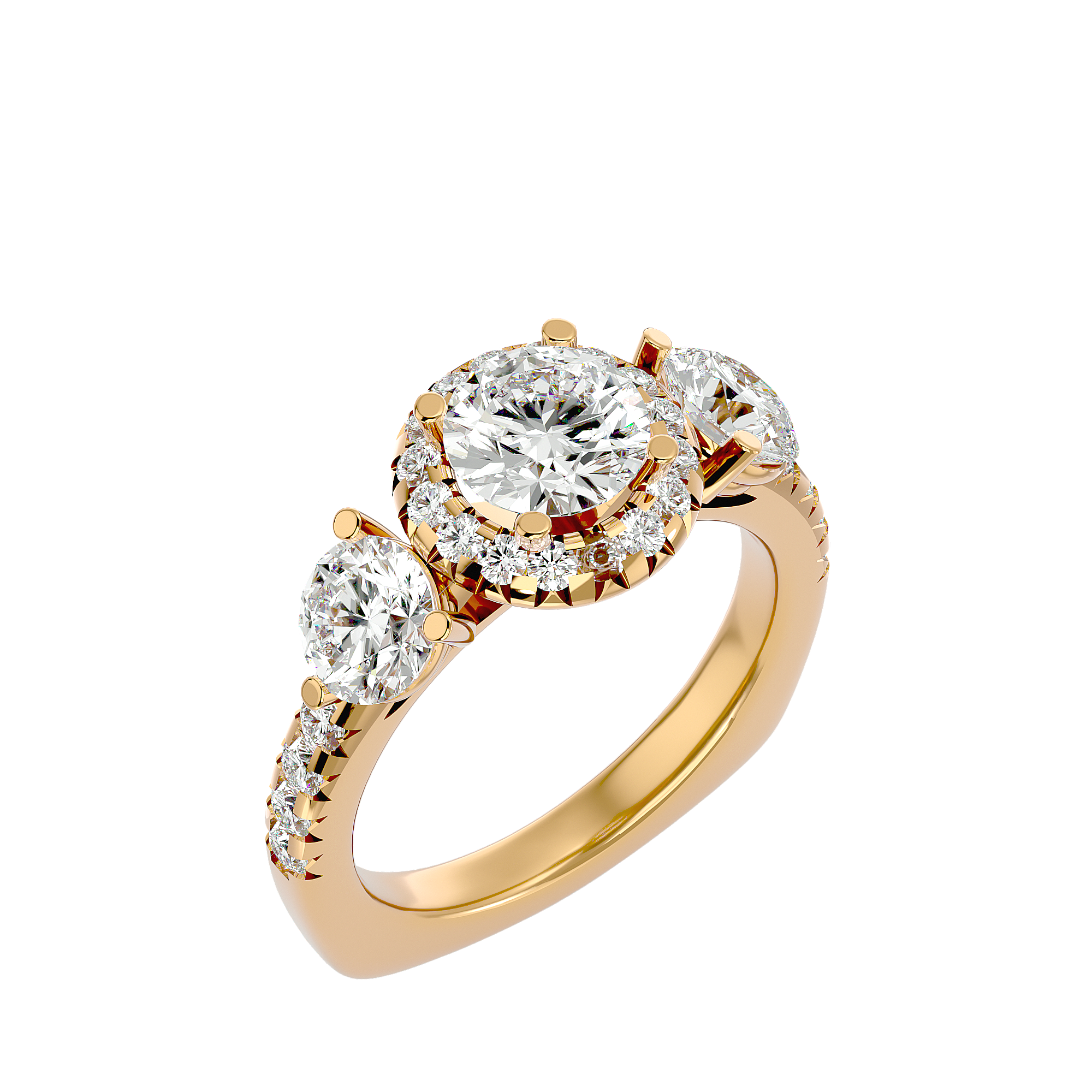 Lana Three Stone Ring