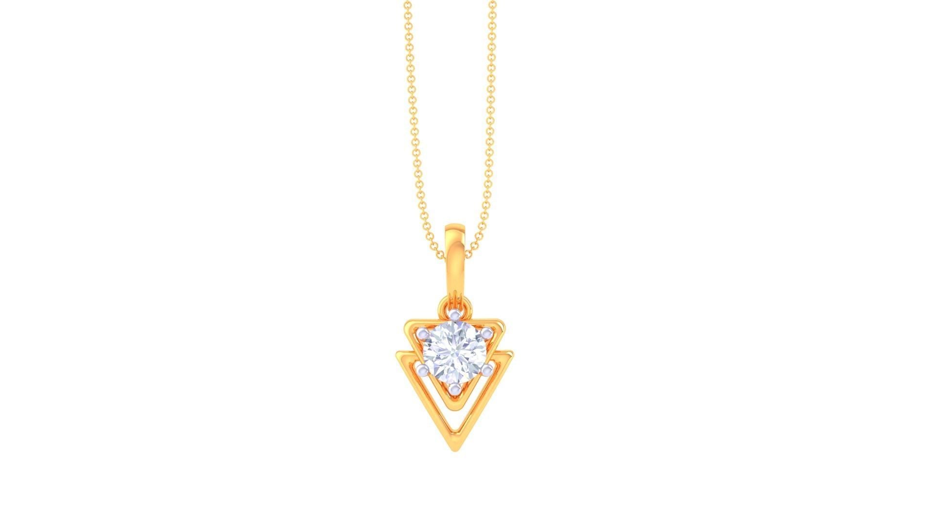 Emily Solitaire Pendant Set
