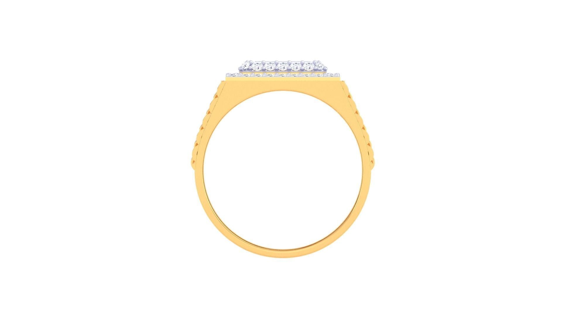 Gregory Diamond Mens Ring