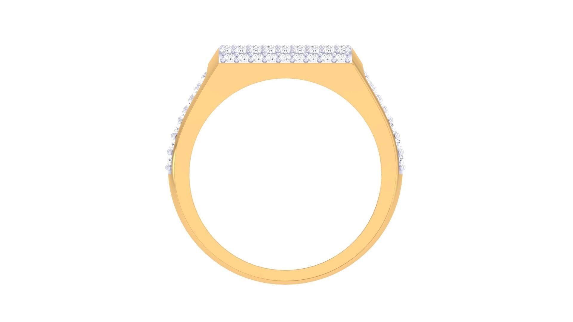 George Diamond Mens Ring