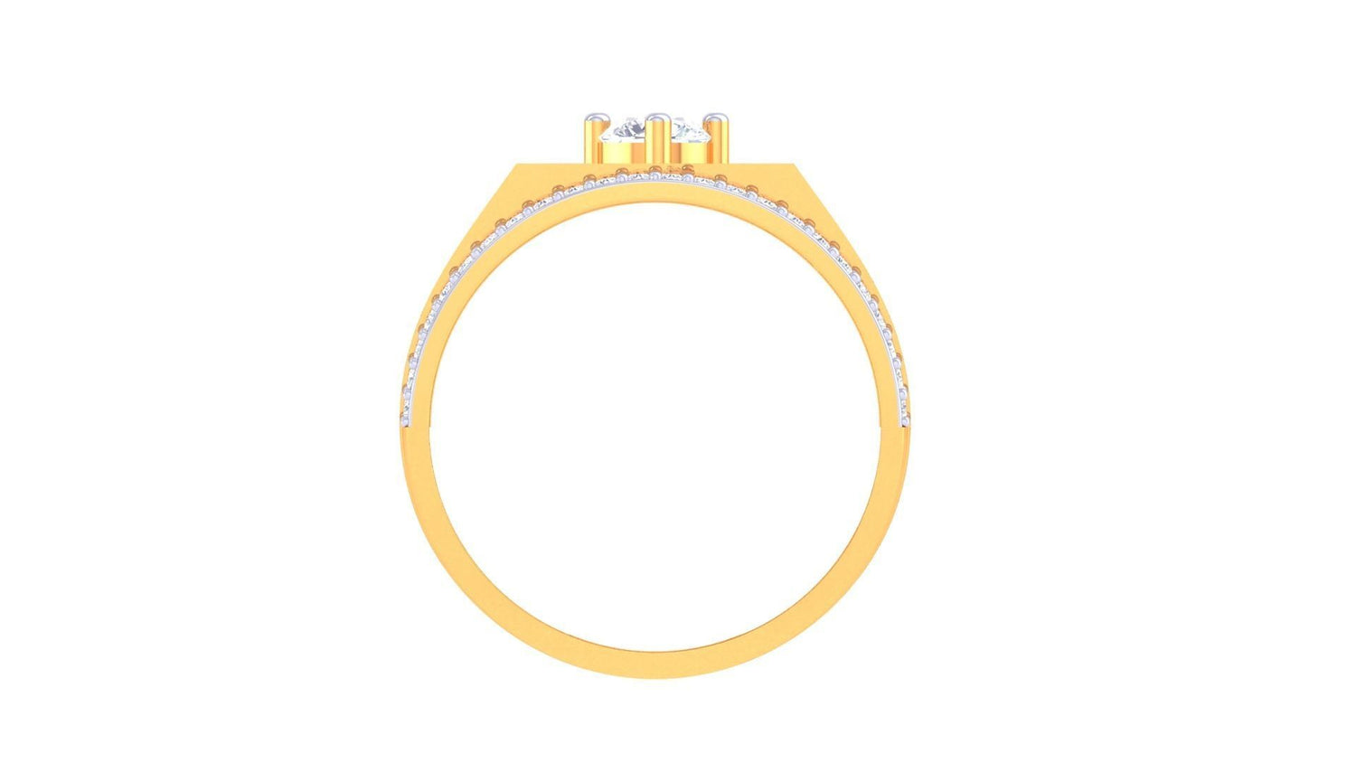 Ignatius Solitaire Mens Ring