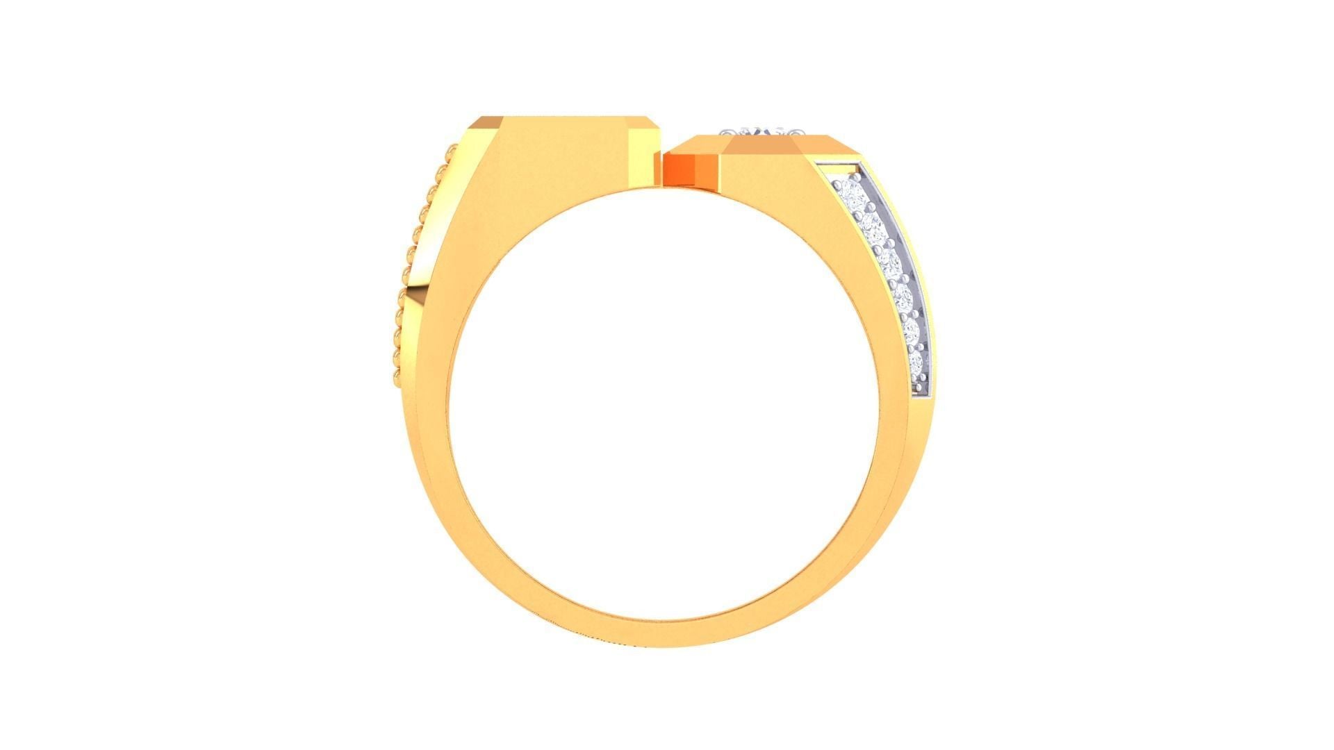 Hugo Solitaire Mens Ring