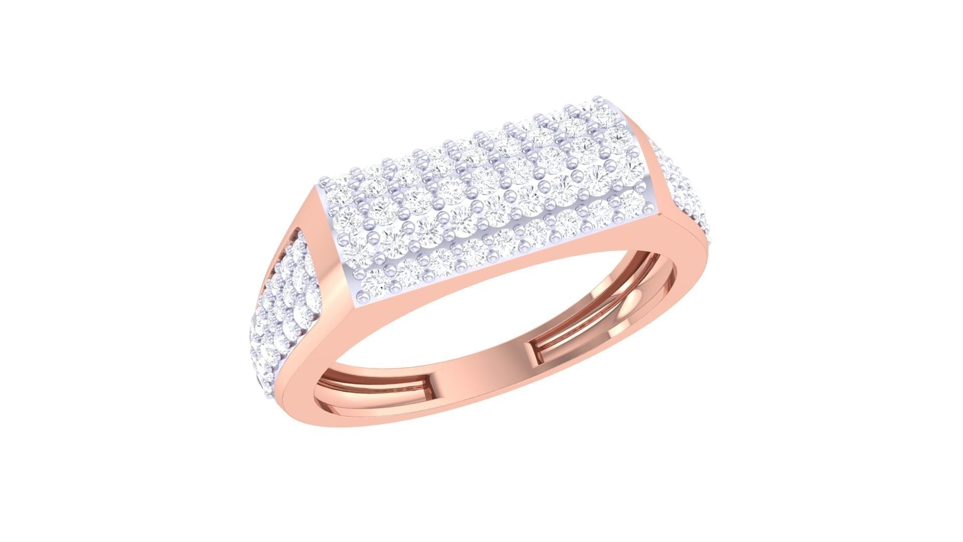 George Diamond Mens Ring