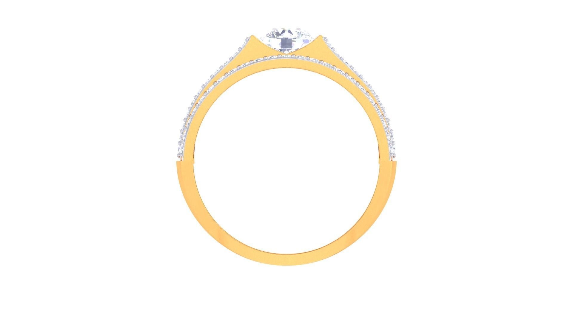 Ian Solitaire Mens Ring