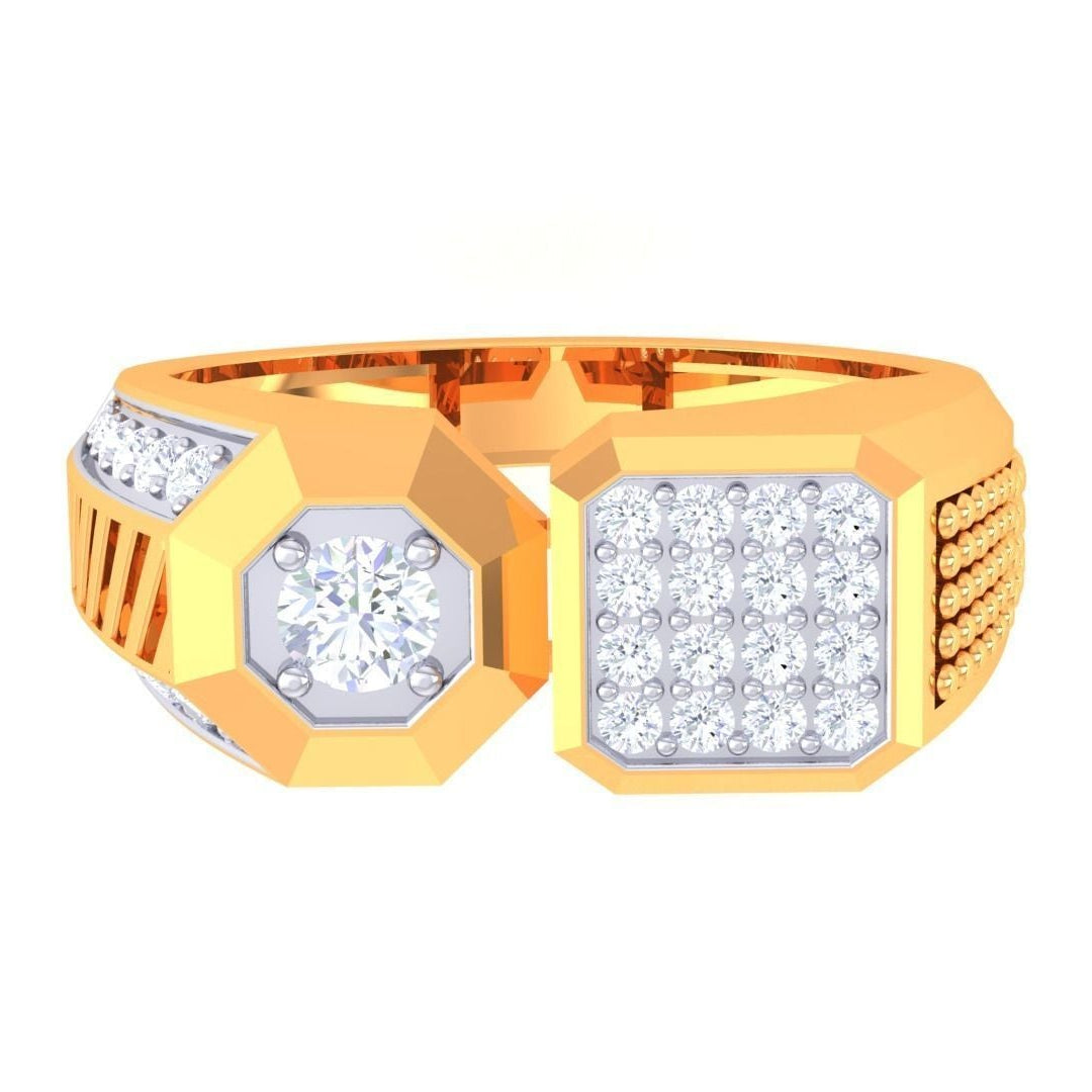 Hugo Solitaire Mens Ring