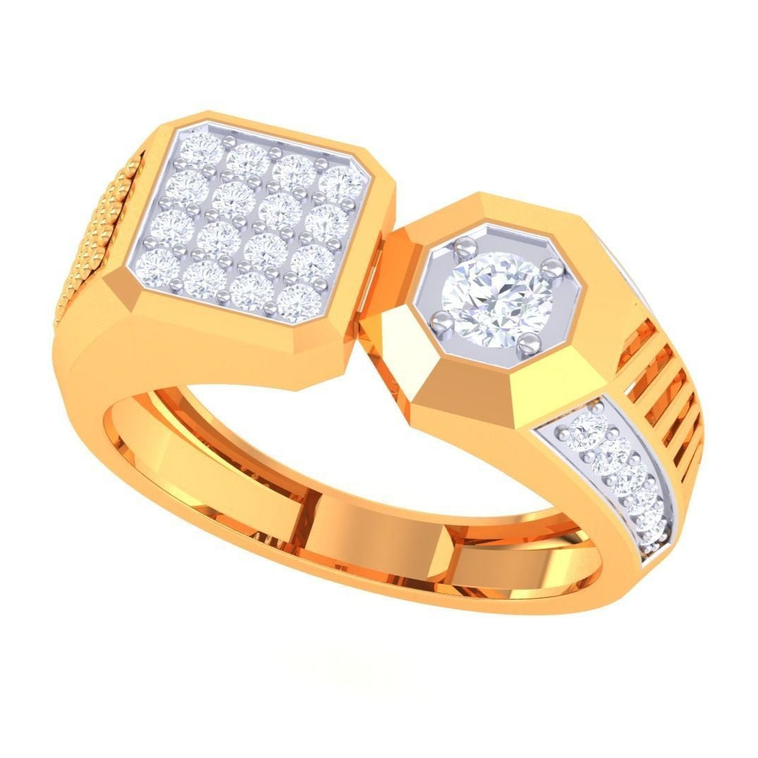 Hugo Solitaire Mens Ring