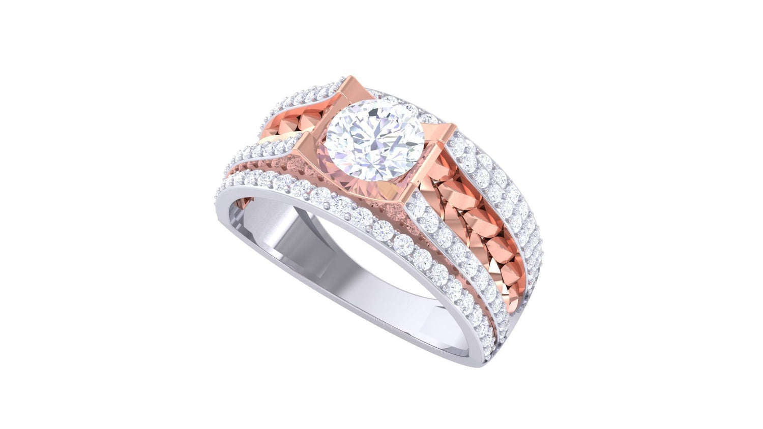 Ian Solitaire Mens Ring