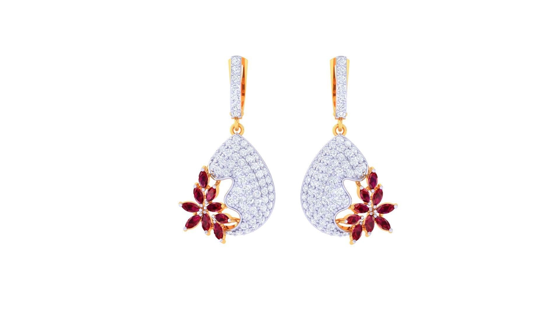Ruby Gemstone and Pearl