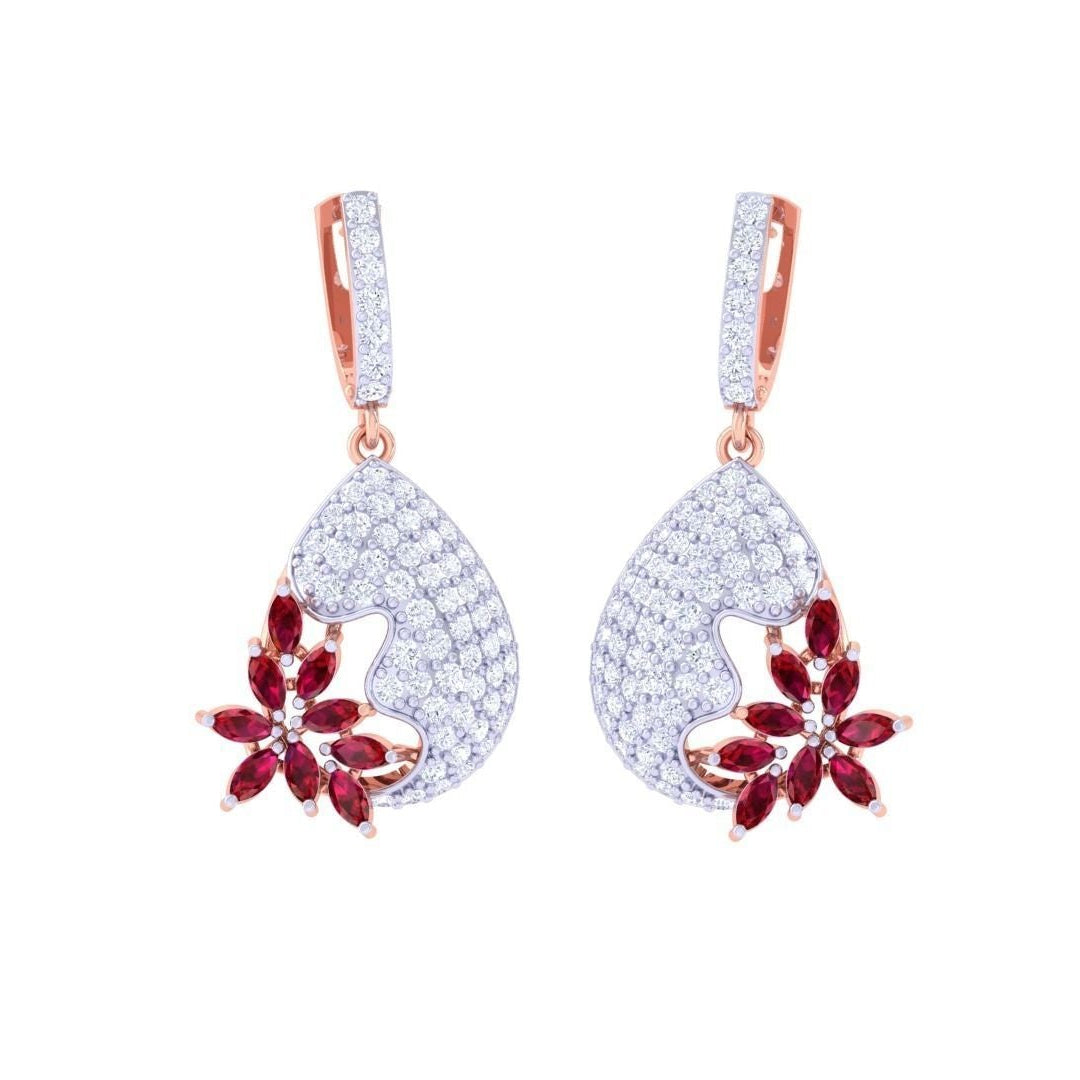 Ruby Gemstone and Pearl