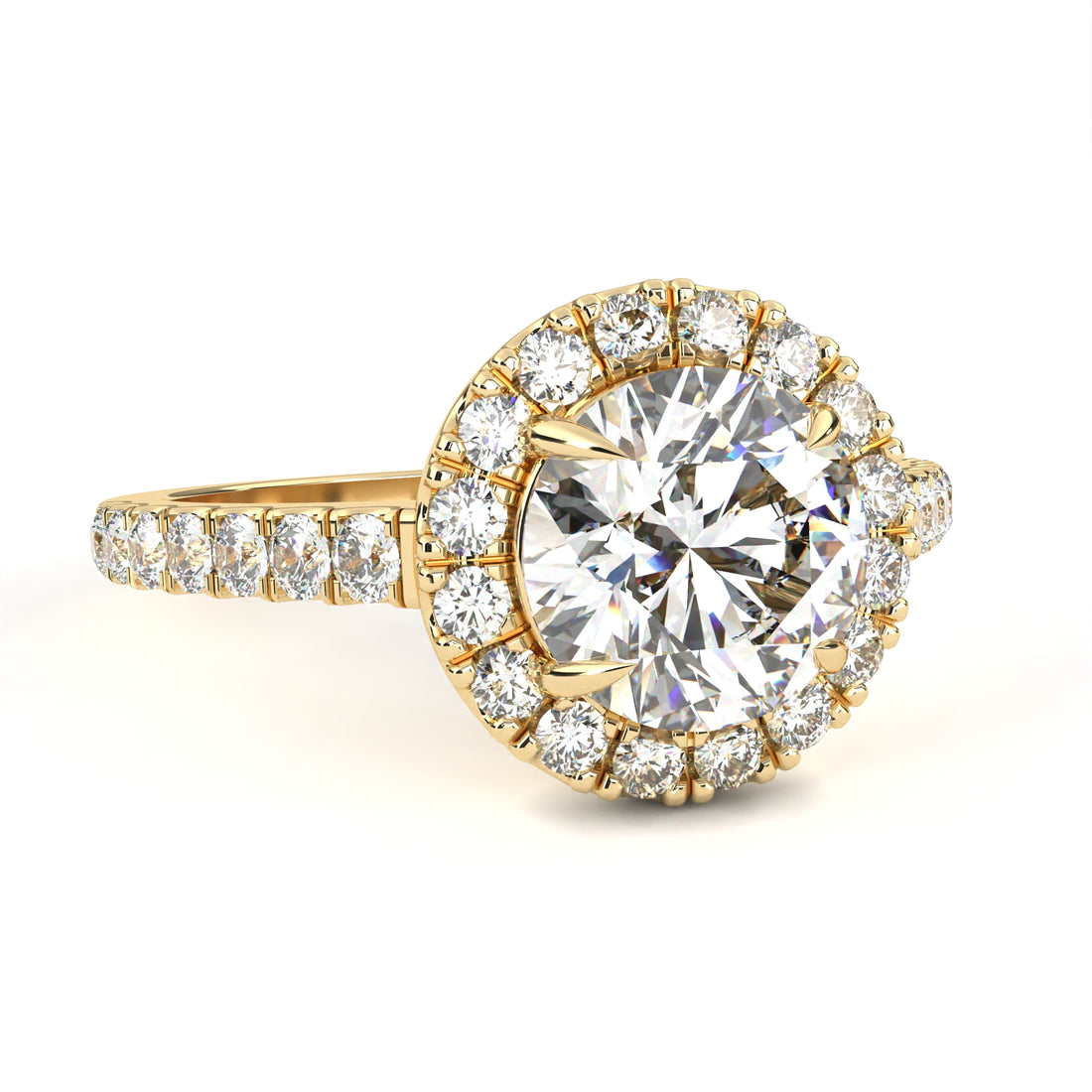 Zinnia Solitaire Ring