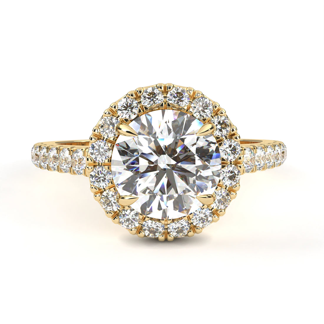 Zinnia Solitaire Ring