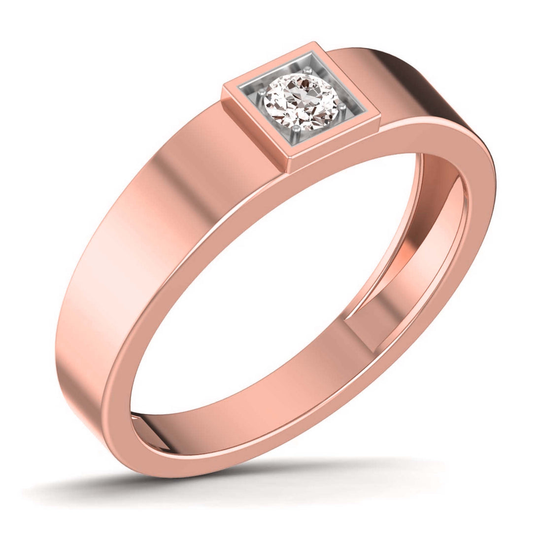 Stuart Solitaire Mens Ring