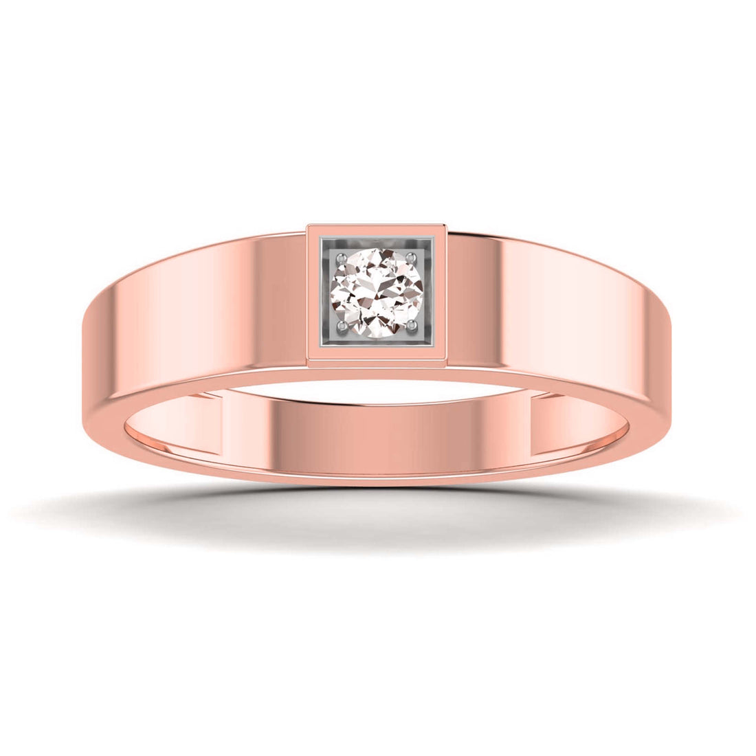 Stuart Solitaire Mens Ring