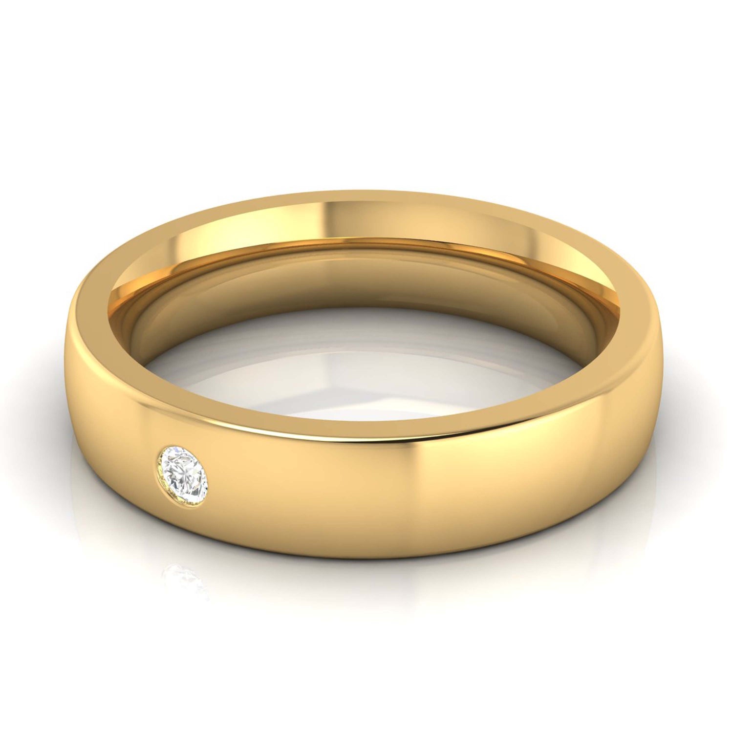 Xavier Solitaire Mens Ring