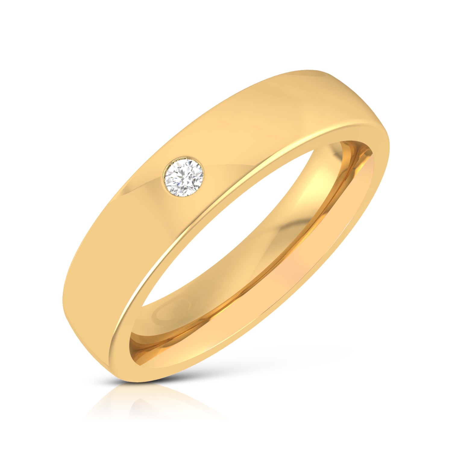 Xavier Solitaire Mens Ring