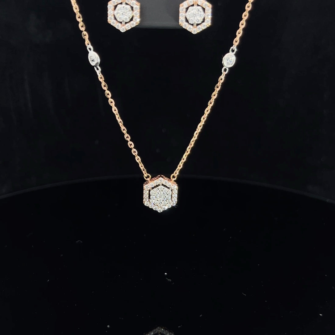 Olivia Italian Gold Pendant Set