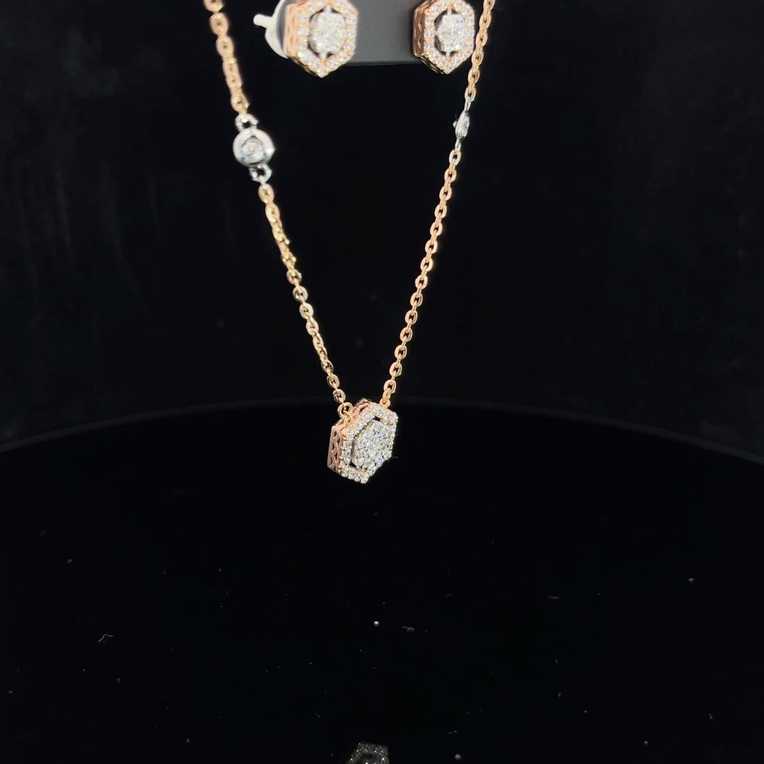 Olivia Italian Gold Pendant Set