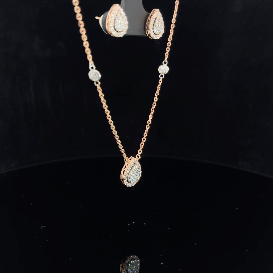Natalia  Italian Gold Pendant Set