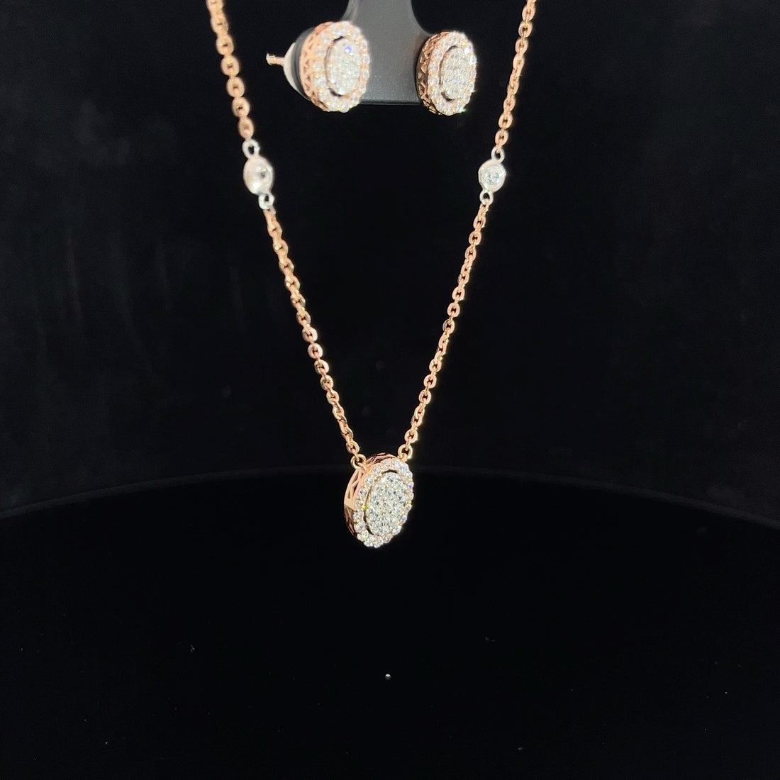 Rebecca  Italian Gold Pendant Set