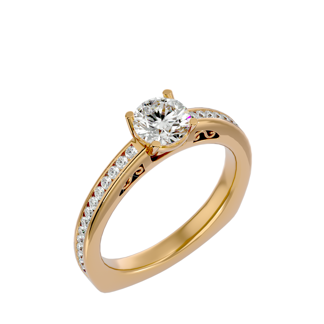 Lily Solitaire Ring
