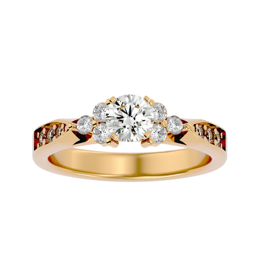 Flora Solitaire Ring