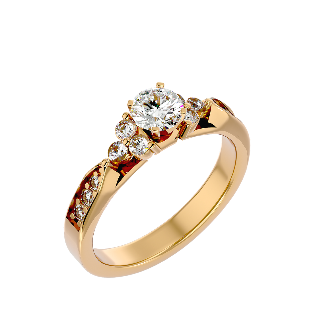 Flora Solitaire Ring