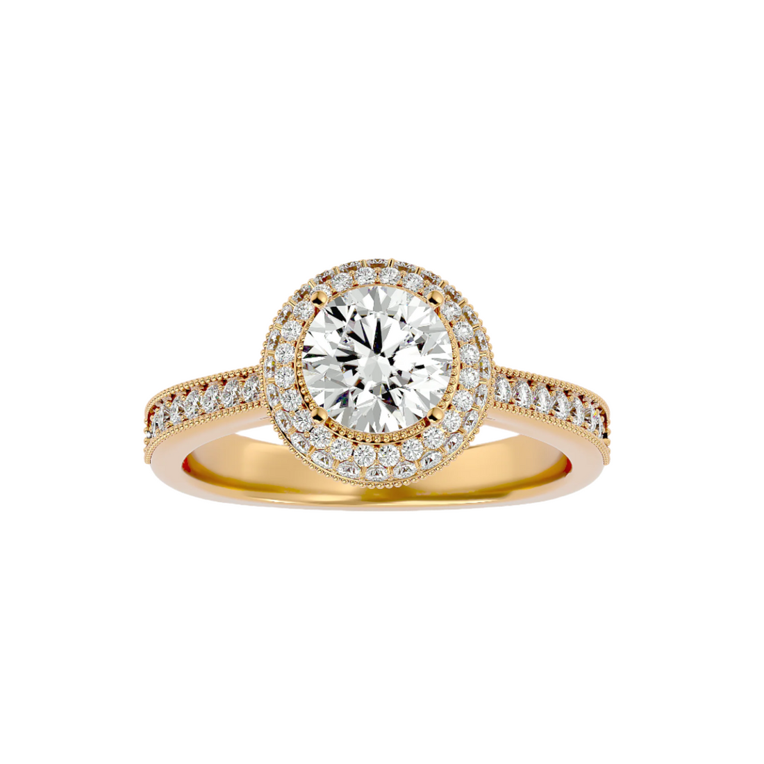 Rosa Halo Ring