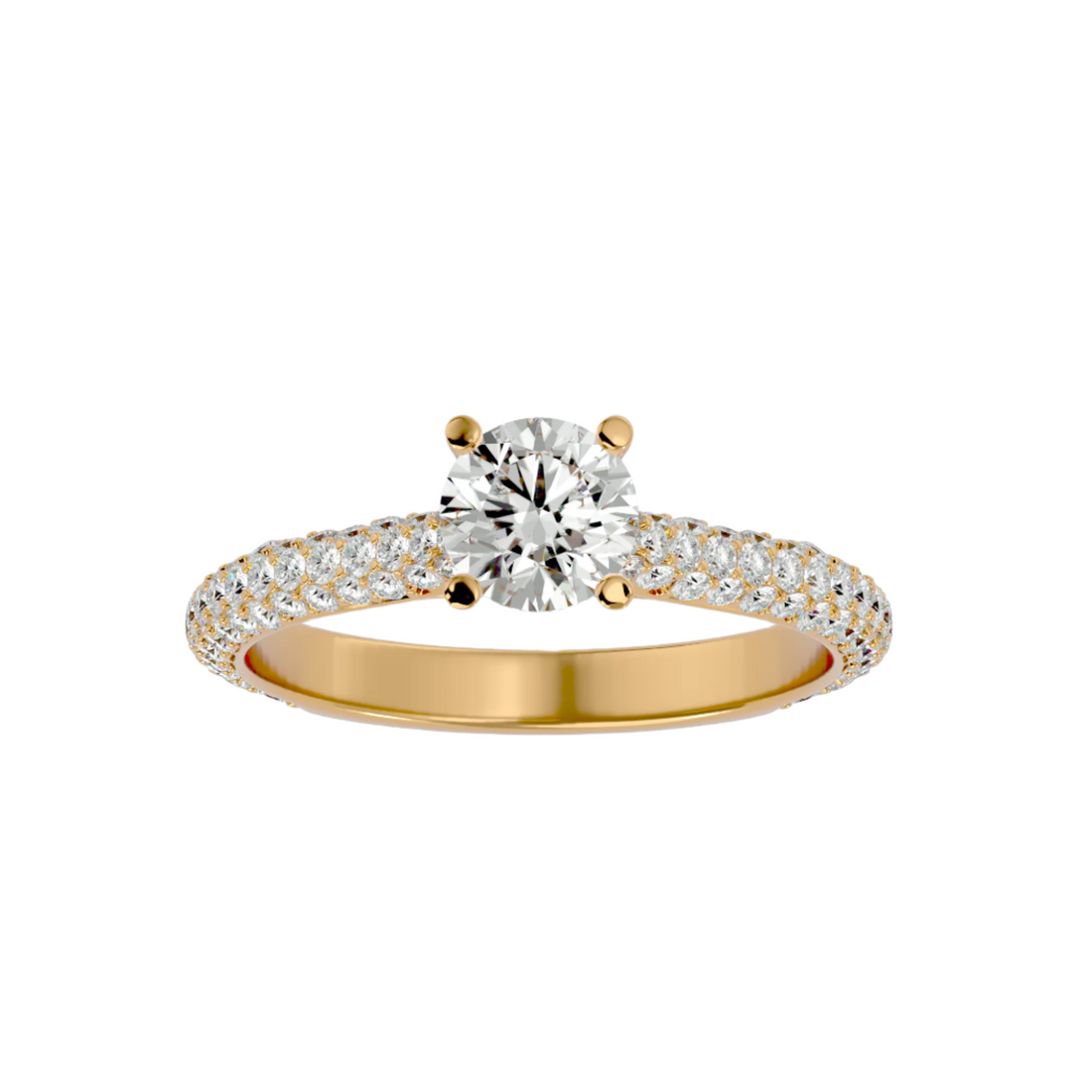 Lila Solitaire Ring