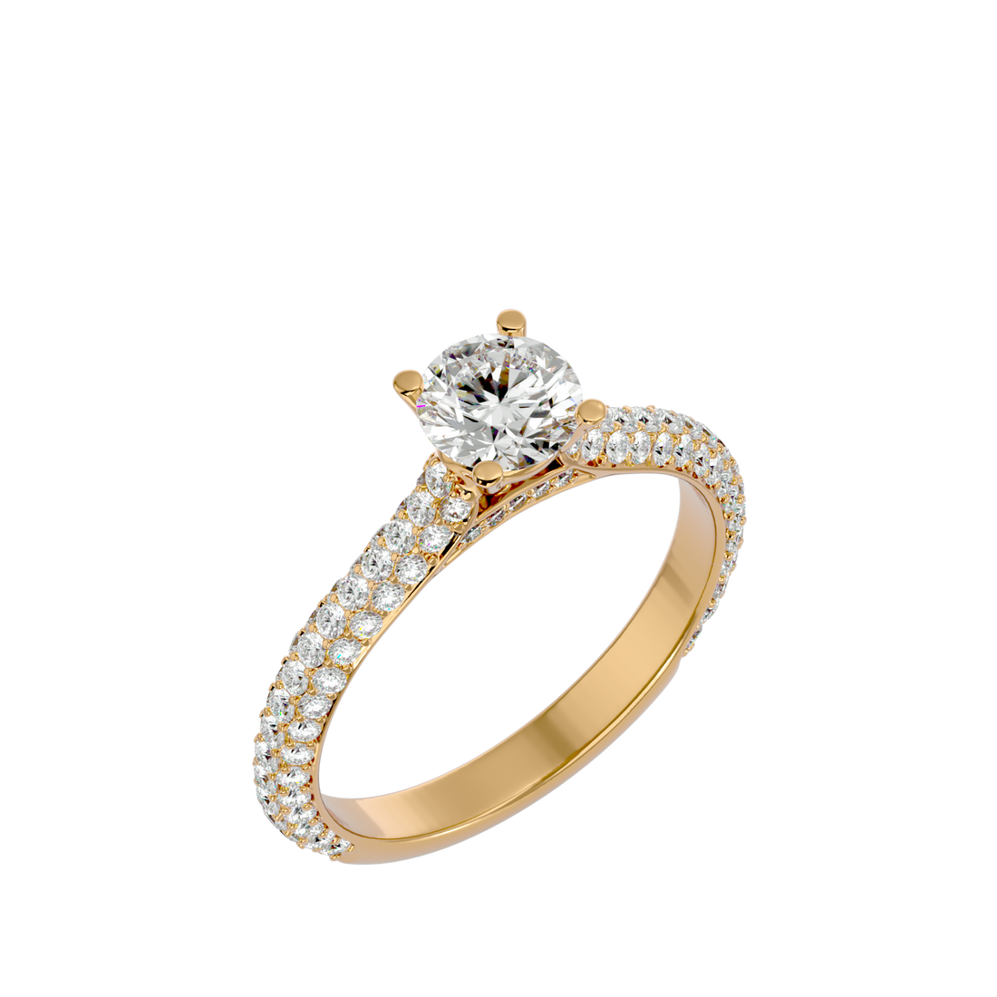 Lila Solitaire Ring
