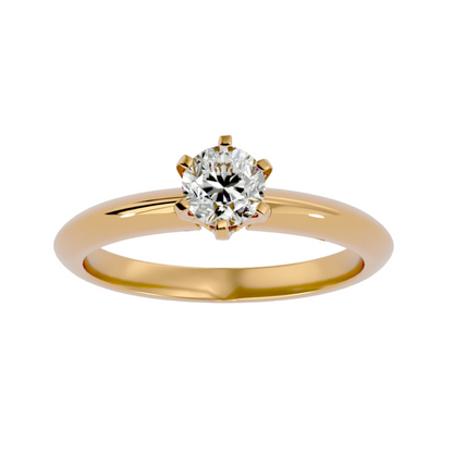 Elise Single Solitaire Ring
