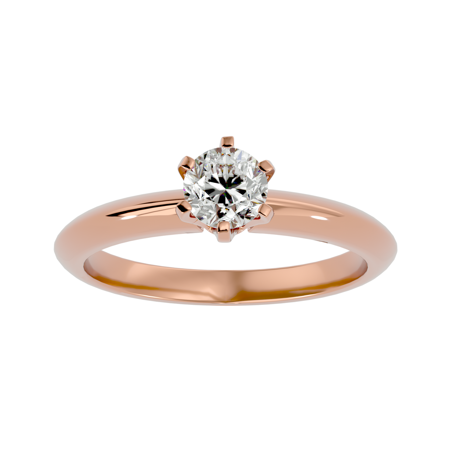 Elise Single Solitaire Ring