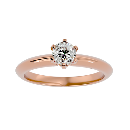 Elise Single Solitaire Ring