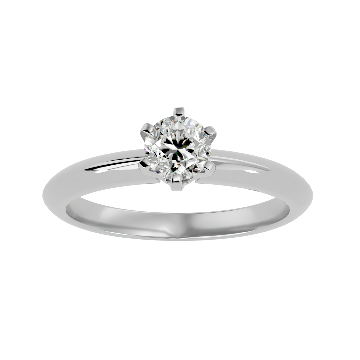 Elise Single Solitaire Ring