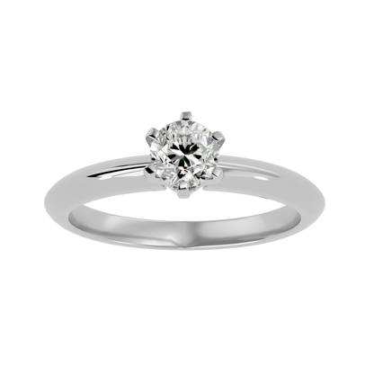 Elise Single Solitaire Ring